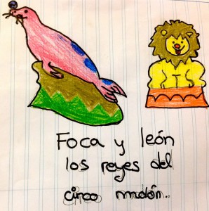 Mascota para el proyecto educativo viajando con el circo