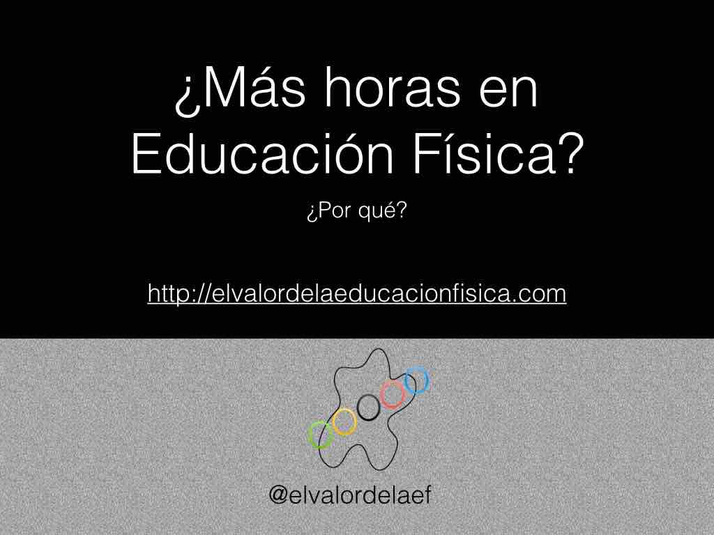 Más horas de educación física